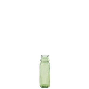 VASE  STRIPED GLASS LIGHT GREEN