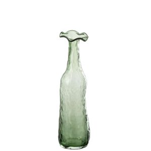 VASE BLOOMING GLASS GREEN MEDIUM