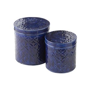 SET OF 2 BOX PAG IRON BLUE
