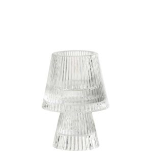 CANDLE HOLDER HAT GLASS TRANSPARENT