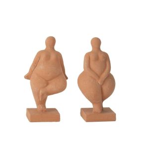 FIGURINE MODERN VENUS CEMENT TERRA ASSORTMENT OF 2