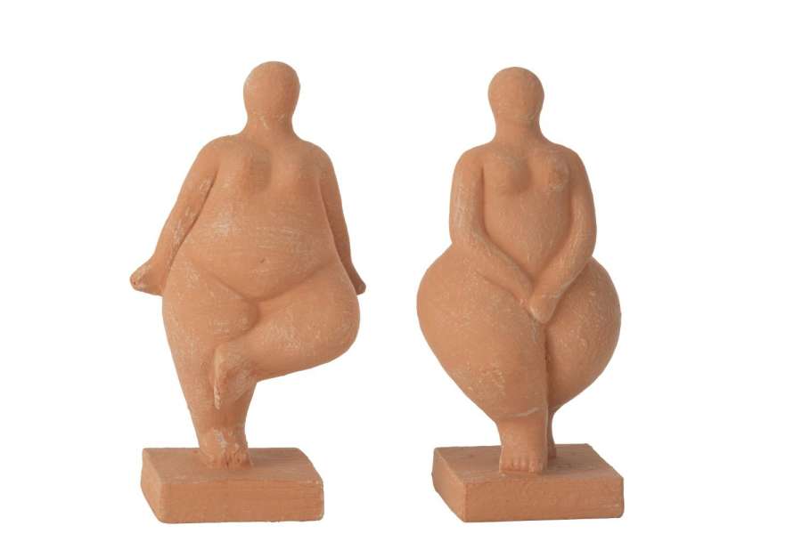 FIGURINE MODERN VENUS CEMENT TERRA ASSORTMENT OF 2