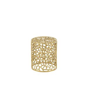 STOOL CYLINDER ALUMINIUM GOLD COLORED