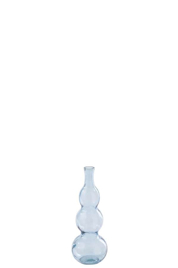 VASE  GLASS LIGHT BLUE
