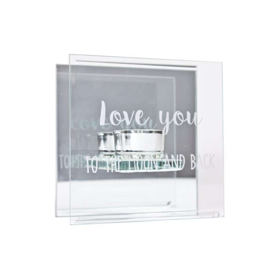 Lysholder "Moon And Back" 14Cm