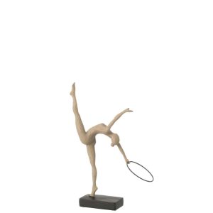 GYMNAST HOOP ON BASE RESIN BEIGE/BLACK