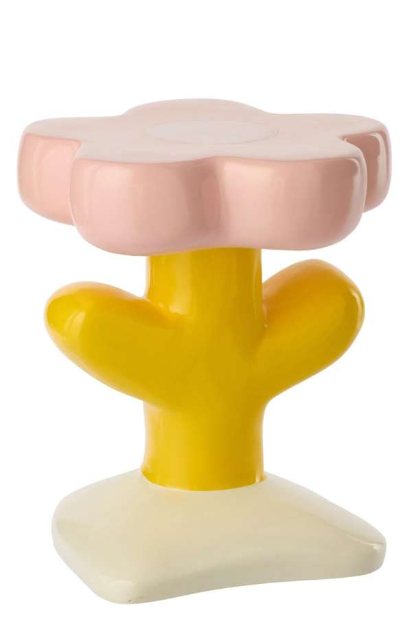 SIDE TABLE FLOWER MIA FIBREGLASS MULTI