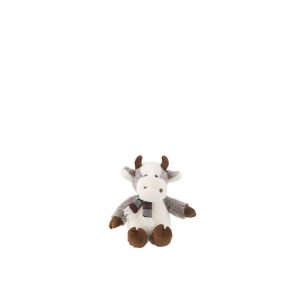 COW+SCARF PLUSH POLYESTER MIX SMALL