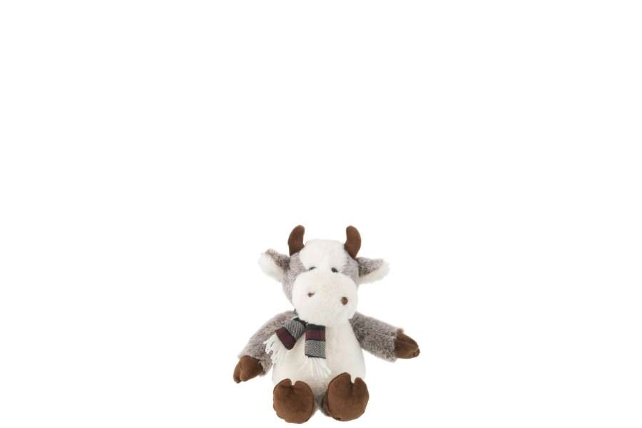COW+SCARF PLUSH POLYESTER MIX SMALL