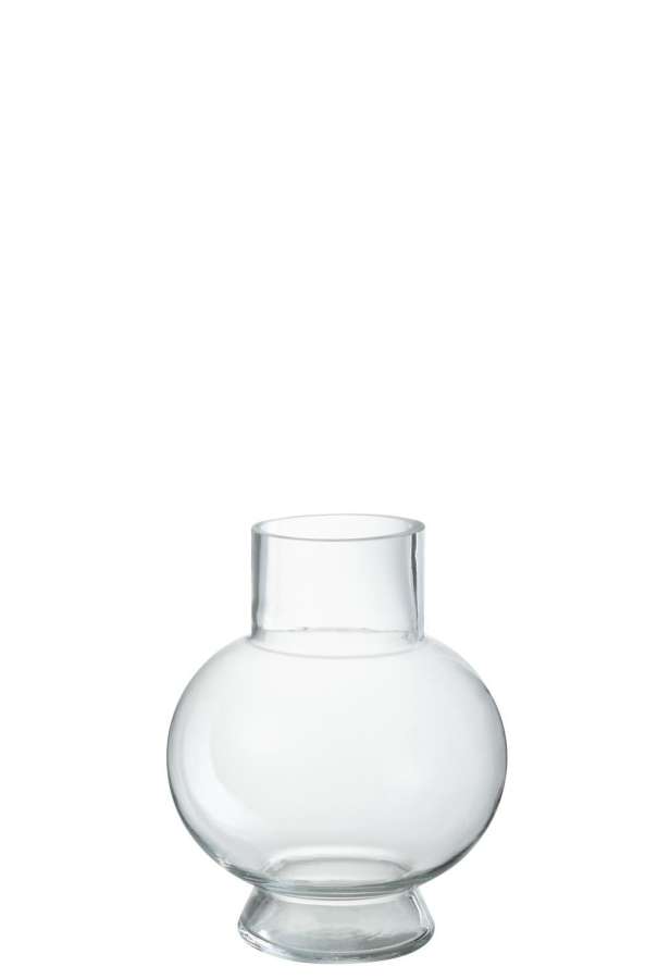 VASE BALL GLASS TRANSPARENT SMALL