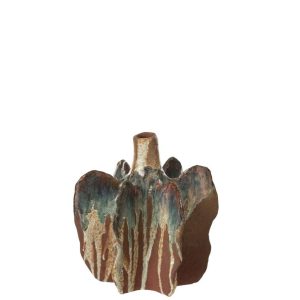 VASE NAGA CERAMIC  RUSTY BROWN MEDIUM
