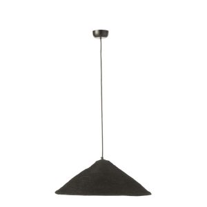 HANGING LAMP HAT MOONJ GRASS BLACK SMALL