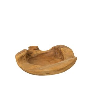 DECORATIVE DISH IGOR TEAK WOOD NATURAL MEDIUM