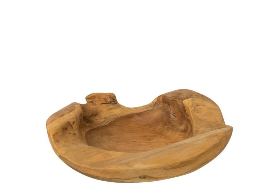 DECORATIVE DISH IGOR TEAK WOOD NATURAL MEDIUM