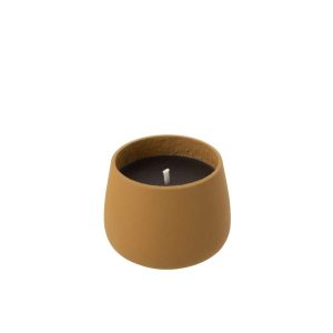 OUTDOOR CANDLE CYRA CEMENT LIGHT BROWN SMALL-18 HOURS