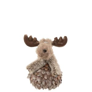 REINDEER+SCARF BARK PIECES BROWN/GREY MEDIUM