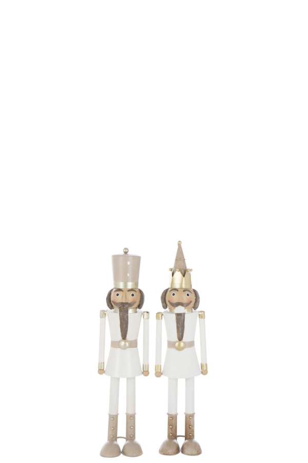 NUTCRACKER MOUSTACHE METAL MULTICOLORED SMALL ASSORTMENT OF 2