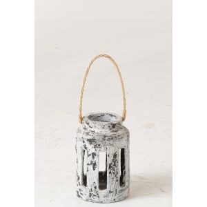 LANTERN RUBY TERRACOTTA BLACK/WHITE
