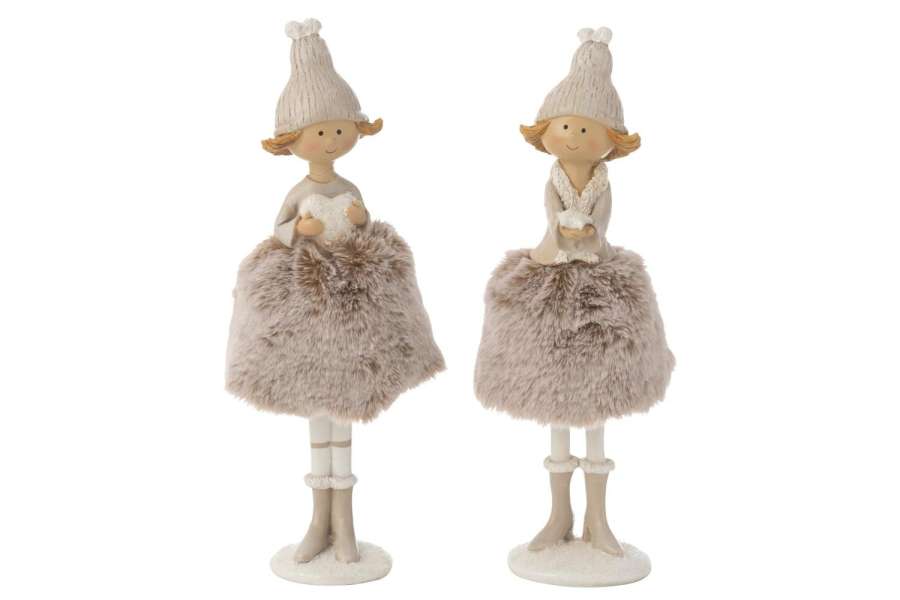 ANGEL HEART+STAR FUR SKIRT RESIN MIX LARGE ASSORTMENT OF 2