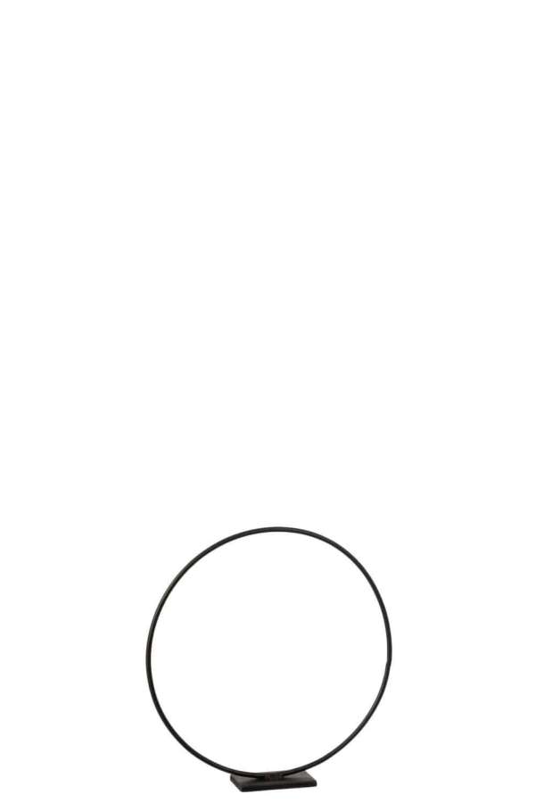 RING ON FOOT METAL BLACK SMALL