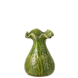 VASE RONNY IRREGULAR CLAY GREEN SMALL