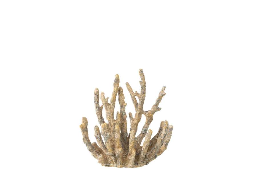 CORAL POLYRESIN BROWN/GOLD SMALL