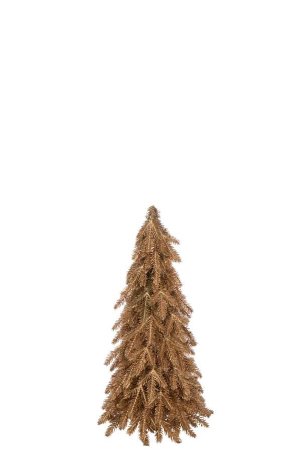 CHRISTMAS TREE ARTIFICIAL PLASTIC GOLD COLORED SMALL