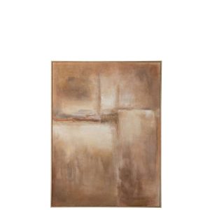 PAINTING ABSTRACT PINEWOOD BROWN