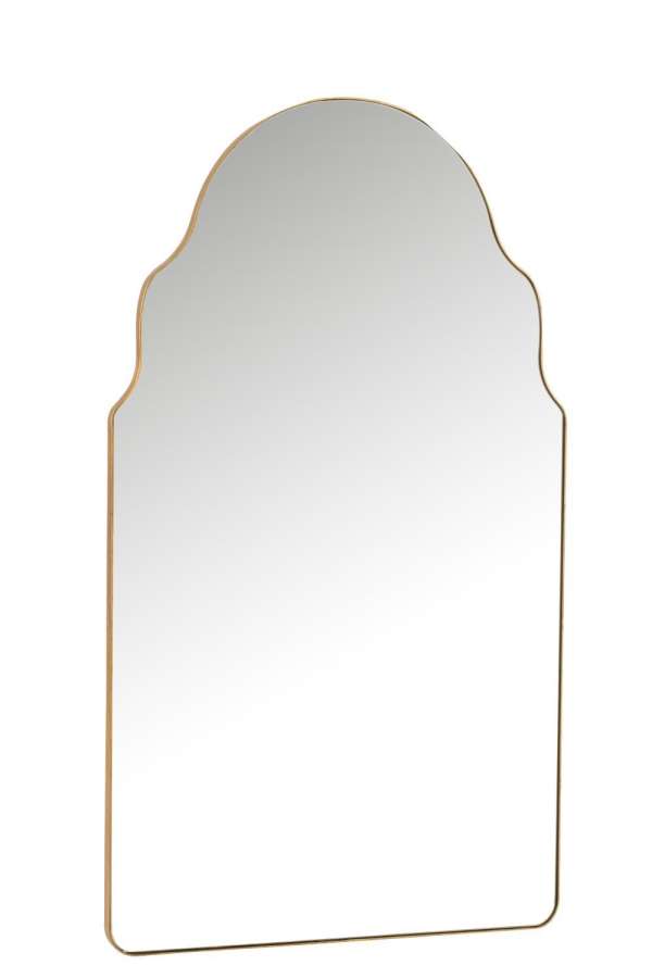 MIRROR WEST MDF/GLASS GOLD