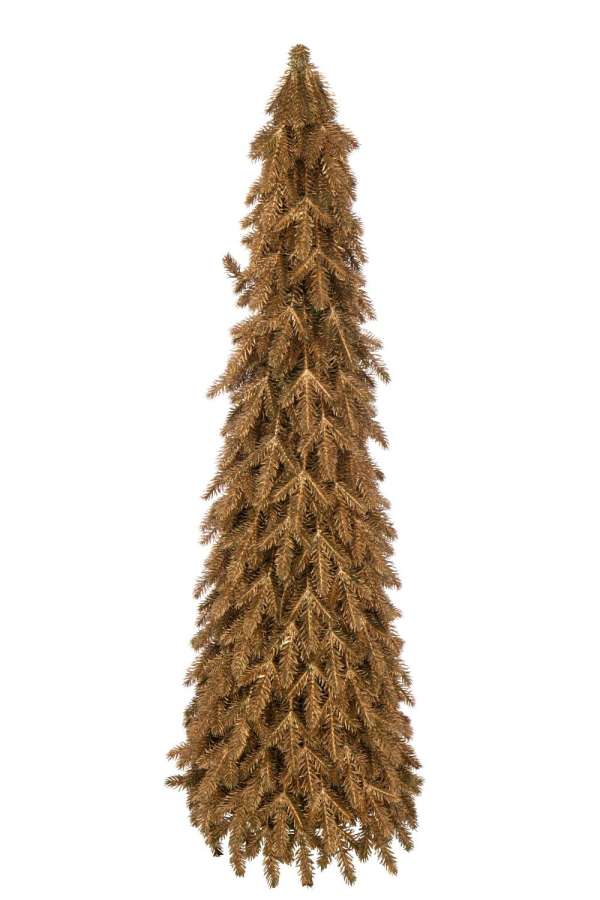 CHRISTMAS TREE ARTIFICIAL PLASTIC GOLD COLORED LARGE