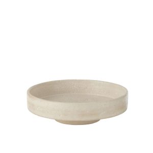 TRAY DECORATIVE OLINA CEMENT CREAM LARGE