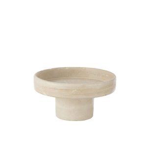 TRAY DECORATIVE OLINA CEMENT CREAM SMALL