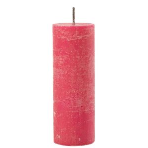 OUTDOOR CANDLE PILLAR PARAFFIN PINK EXTRA LARGE-50HOURS