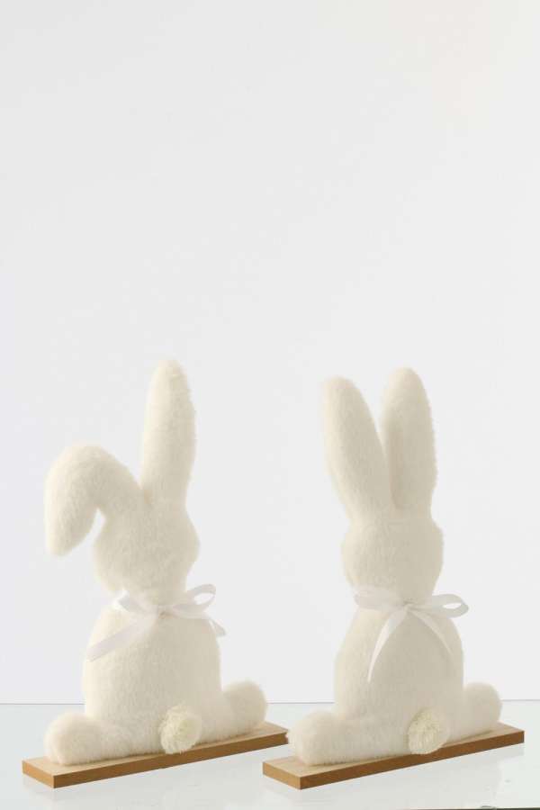 RABBIT POLYESTER WHITE LARGE ASSORTMENT OF 2