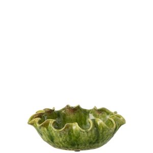 DECORATIVE TRAY RONNY IRREGULAR CLAY GREEN