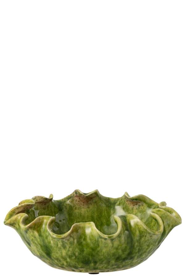 DECORATIVE TRAY RONNY IRREGULAR CLAY GREEN