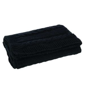 PLAID TWIST POLYESTER BLACK