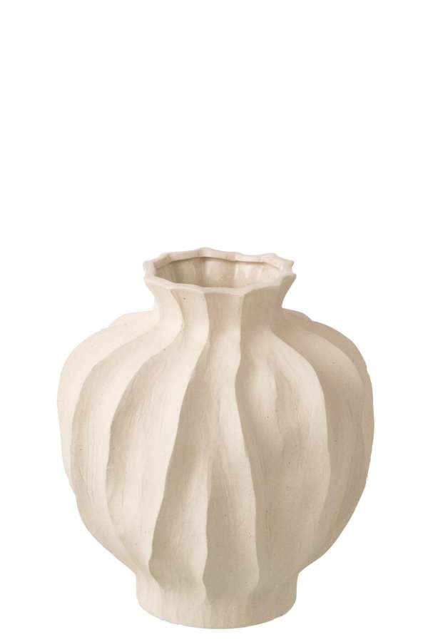 VASE JULES PORCELAIN ECRU