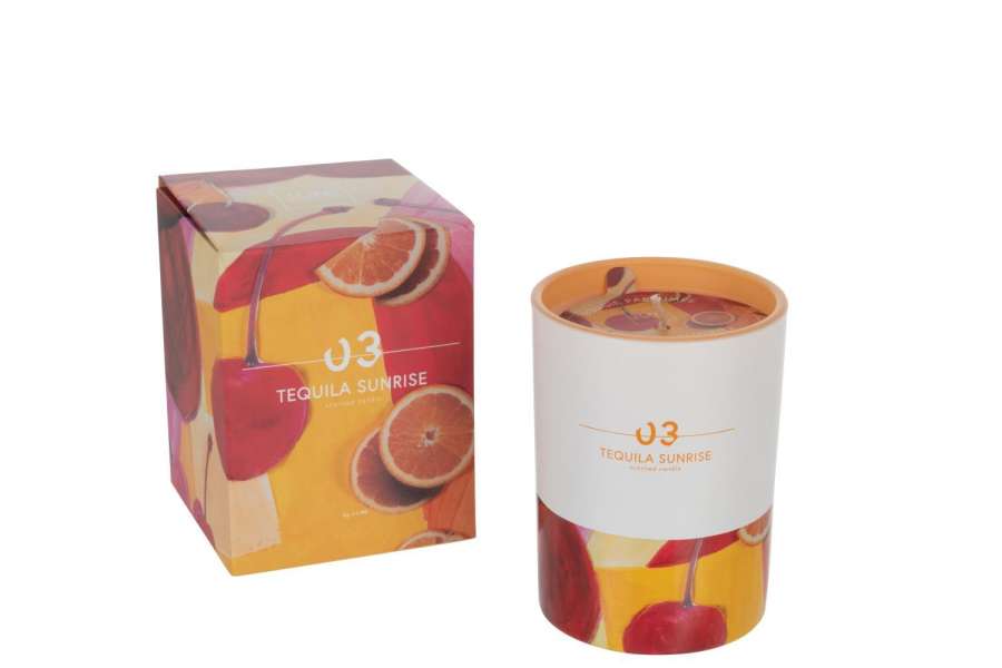 CANDLE TEQUILA SUNRISE SMALL-45H