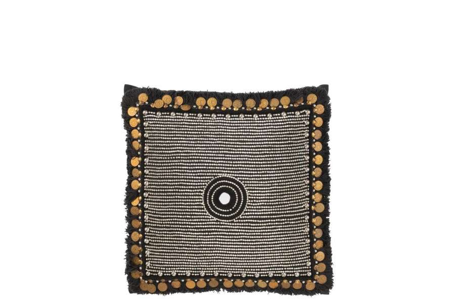 KUSSEN IBIZA TEXTIEL ZWART