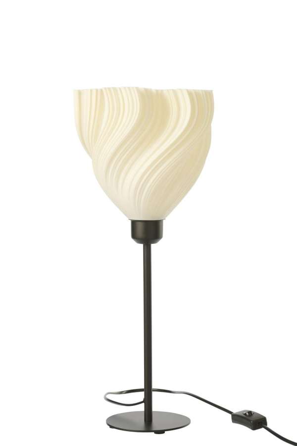 TABLE LAMP PLASTIC BLACK/WHITE SMALL