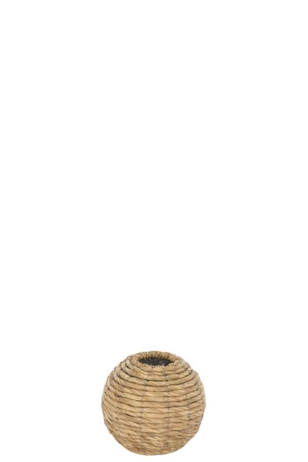 VASE YUMI BALL STRAW NATURAL EXTRA SMALL