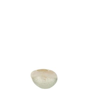VASE BALL GLASS BEIGE