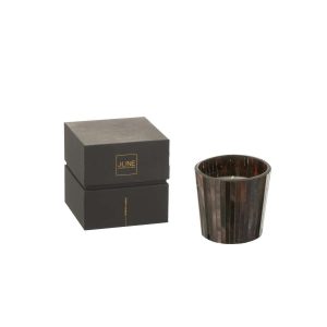 SCENTED CANDLE NOA WOODY AURORA BROWN SMALL-35H