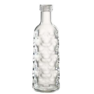 BOTTLE HAMMERED IN GIFTBOX PLASTIC TRANSPARENT