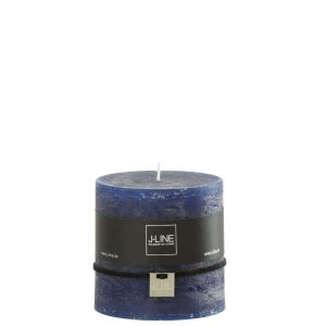 CYLINDER CANDLE DARK BLUE 64H
