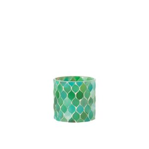 HURRICANE MOSAIC DIAMOND GLASS BLUE/GREEN MEDIUM