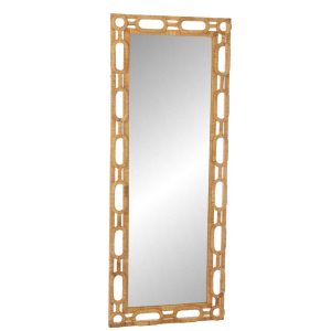 WALL MIRROR RING RATTAN NATURAL LARGE