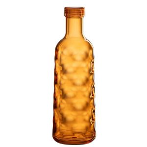 BOTTLE HAMMERED IN GIFTBOX PLASTIC ORANGE