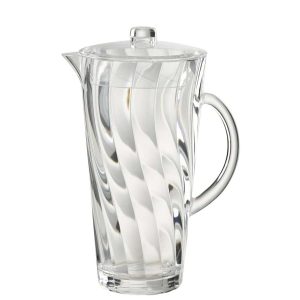PITCHER WAVE PLASTIC TRANSPARENT